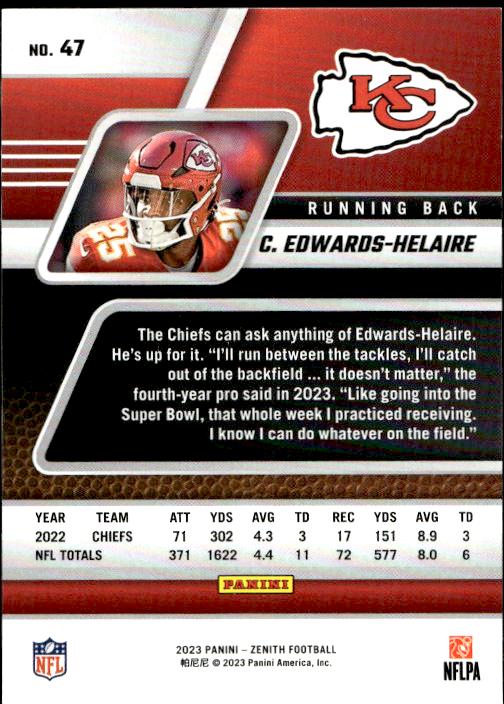 2023 Panini Zenith #47 Clyde Edwards-Helaire Retail