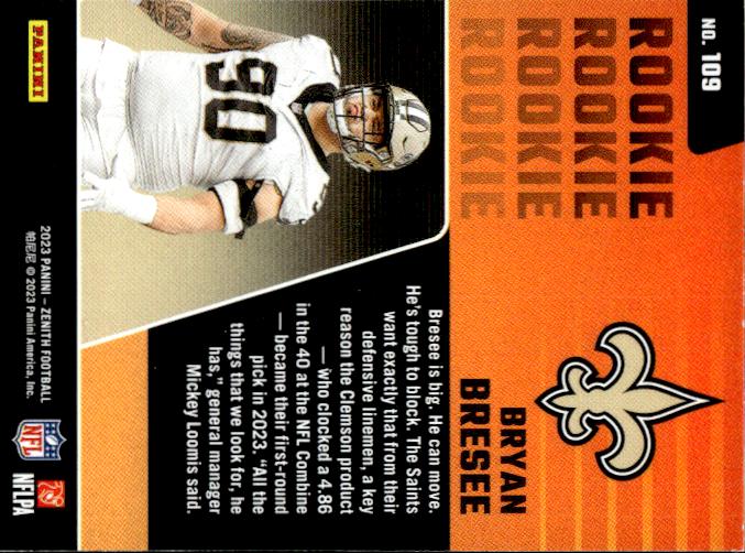 2023 Panini Zenith #109 Bryan Bresee Retail