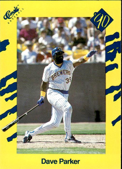 1990 Classic Yellow #T10 Dave Parker