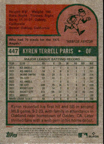 2024 Topps Heritage #447 Kyren Paris