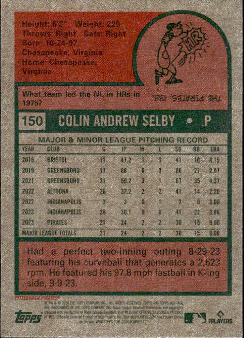 2024 Topps Heritage #150 Colin Selby