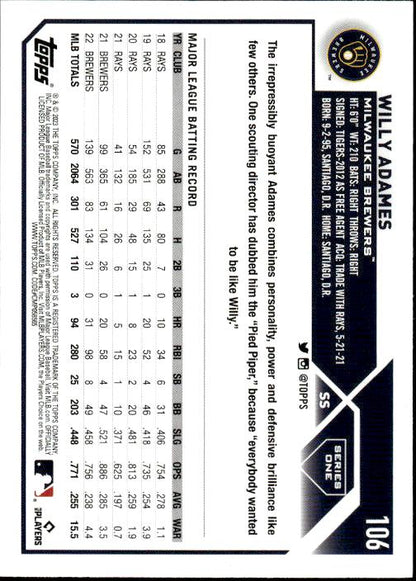 2023 Topps #106 Willy Adames