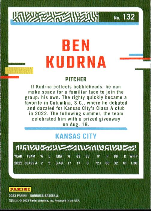 2023 Donruss #132 Ben Kudrna