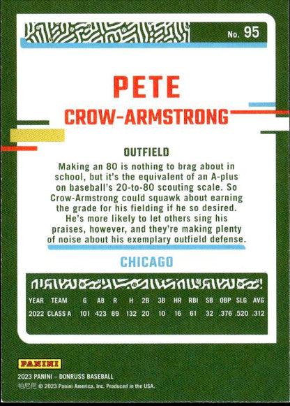 2023 Donruss #95 Pete Crow-Armstrong