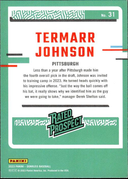 2023 Donruss #31 Termarr Johnson