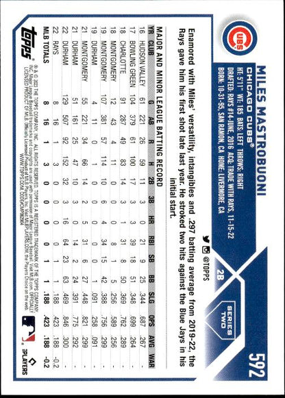 2023 Topps #592 Miles Mastrobuoni