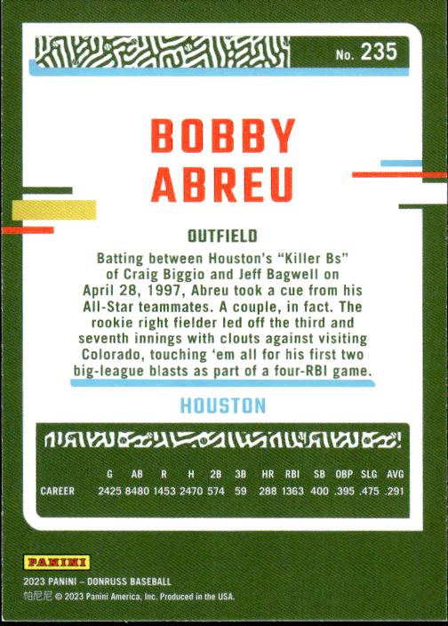 2023 Donruss #235 Bobby Abreu