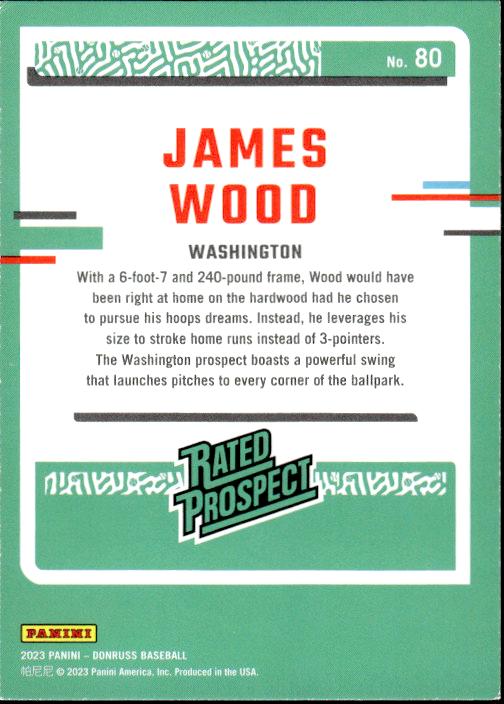 2023 Donruss #80 James Wood