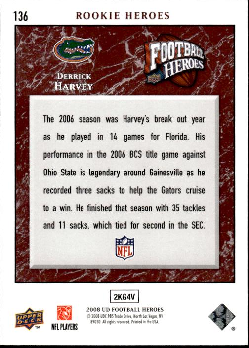 2008 Upper Deck Heroes #136 Derrick Harvey