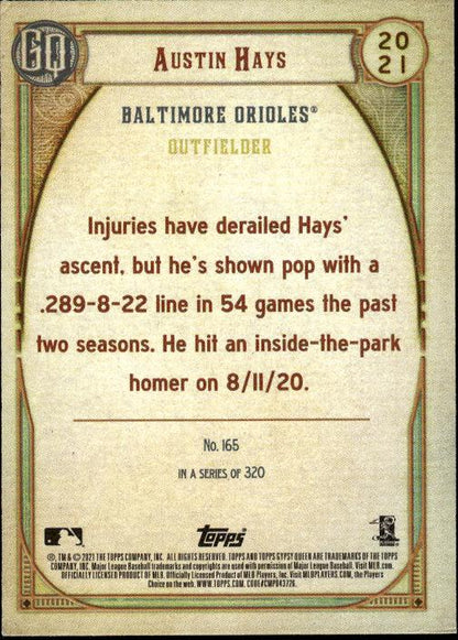 2021 Topps Gypsy Queen #165 Austin Hays