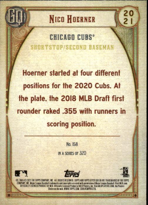 2021 Topps Gypsy Queen #158 Nico Hoerner #/250