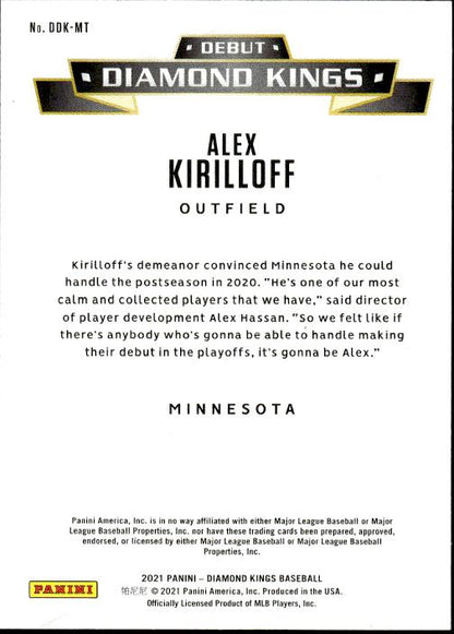 2021 Panini Diamond Kings #DDK-MT Alex Kirilloff