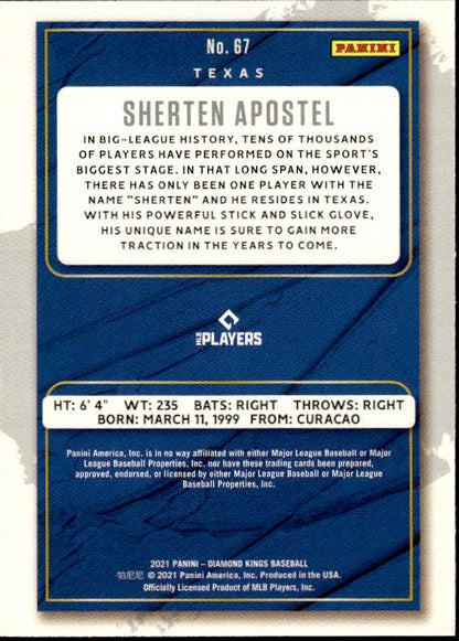 2021 Panini Diamond Kings #67 Sherten Apostel