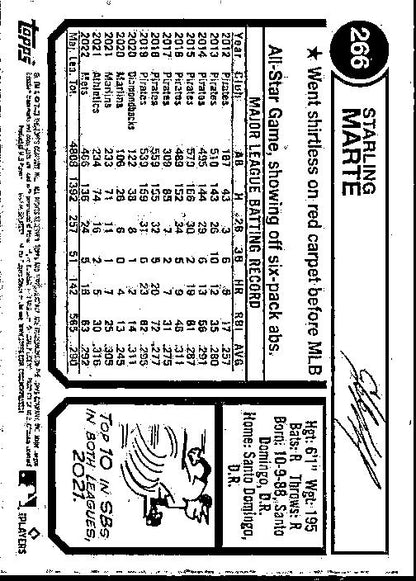 2023 Topps Heritage #266 Starling Marte