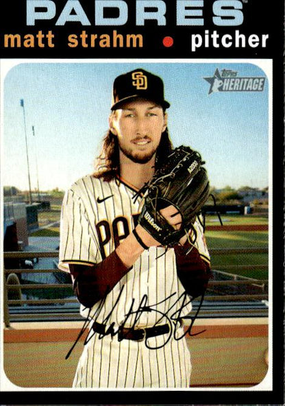 2020 Topps Heritage #671 Matt Strahm