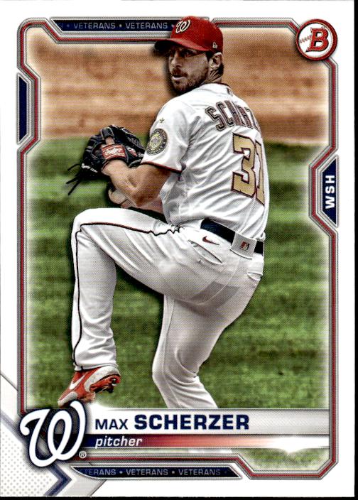 2021 Bowman #39 Max Scherzer