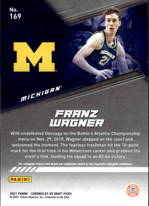 2021 Panini Chronicles Draft Picks #169 Franz Wagner