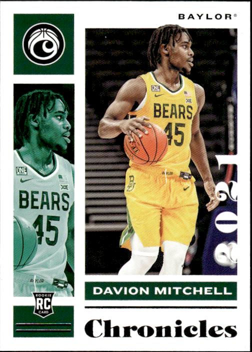 2021 Panini Chronicles Draft Picks #10 Davion Mitchell