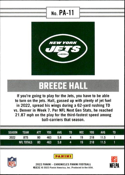 2022 Panini Chronicles #PA-11 Breece Hall