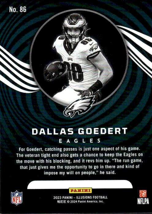 2023 Panini Illusions #86 Dallas Goedert