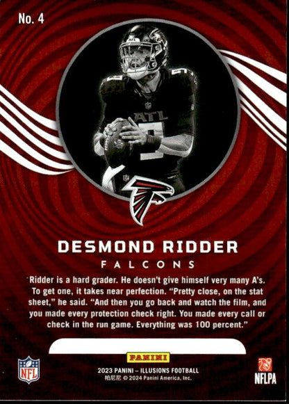 2023 Panini Illusions #4 Desmond Ridder