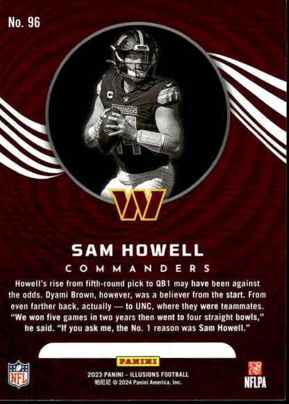 2023 Panini Illusions #96 Sam Howell