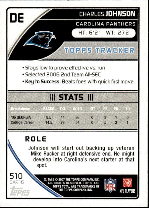 2007 Topps Total #510 Charles Johnson