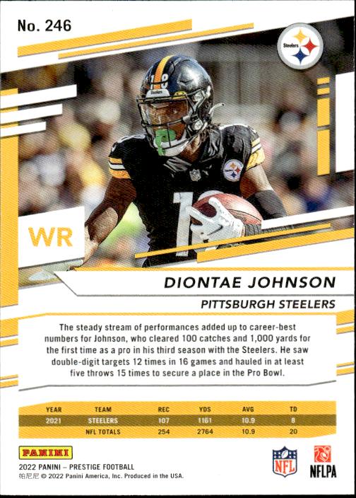 2022 Panini Prestige #246 Diontae Johnson