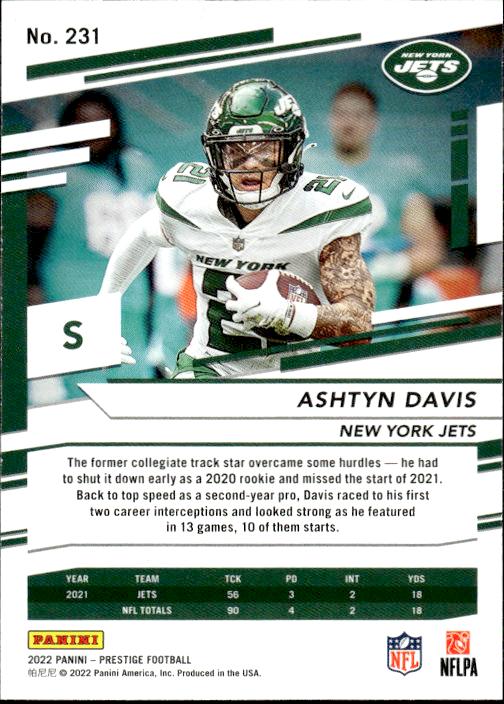 2022 Panini Prestige #231 Ashtyn Davis