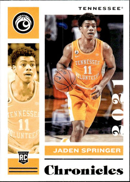 2021 Panini Chronicles Draft Picks #20 Jaden Springer