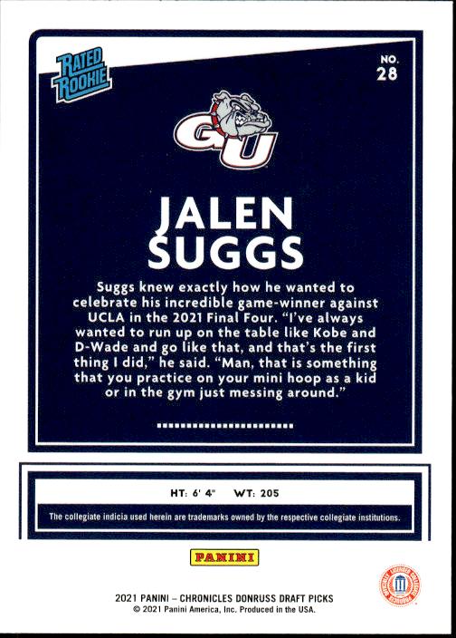 2021 Panini Chronicles Draft Picks #28 Jalen Suggs