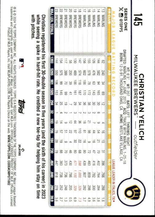 2024 Topps #NL-10 Christian Yelich