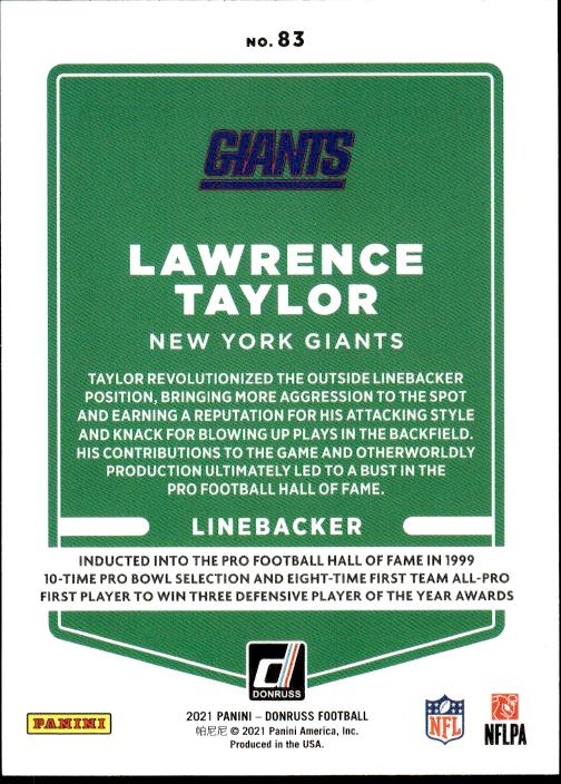 2021 Donruss #83 Lawrence Taylor