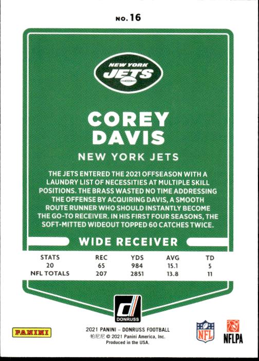 2021 Donruss #16 Corey Davis