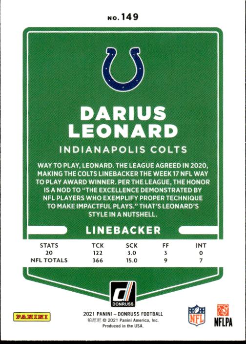 2021 Donruss #149 Darius Leonard