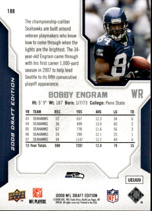 2008 Upper Deck Draft Edition #188 Bobby Engram