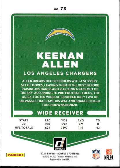 2021 Donruss #73 Keenan Allen