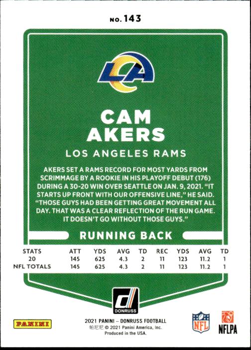 2021 Donruss #143 Cam Akers