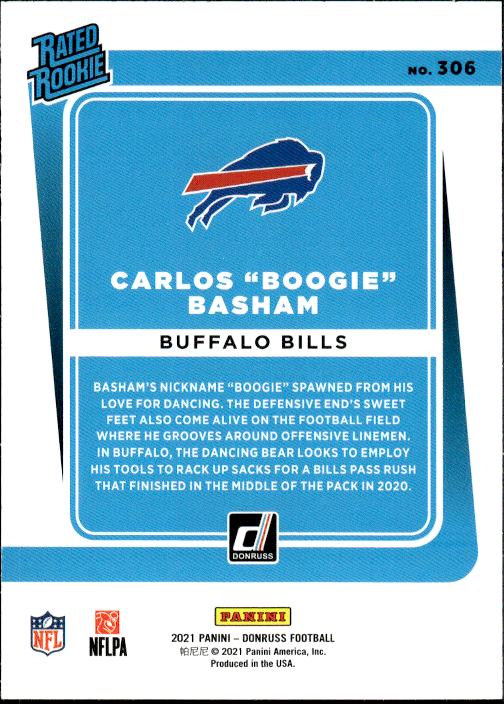 2021 Donruss #306 Carlos Basham