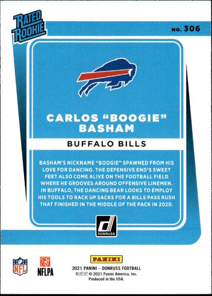 2021 Donruss #306 Carlos Basham