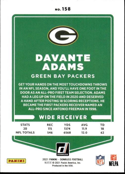 2021 Donruss #158 Davante Adams