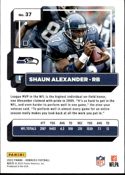 2022 Donruss #37 Shaun Alexander