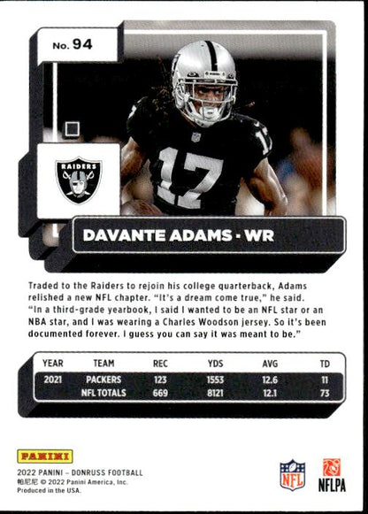 2022 Donruss #94 Davante Adams