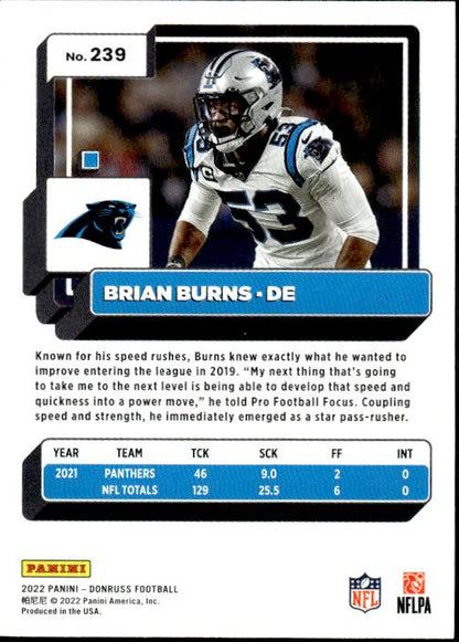 2022 Donruss #239 Brian Burns