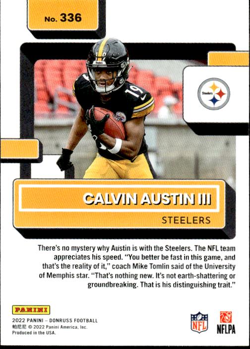 2022 Donruss #336 Calvin Austin III