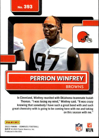 2022 Donruss #393 Perrion Winfrey