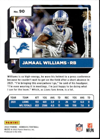 2022 Donruss #90 Jamaal Williams