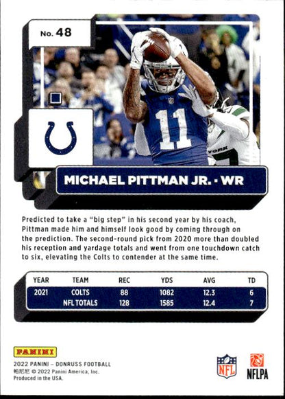 2022 Donruss #48 Michael Pittman Jr.