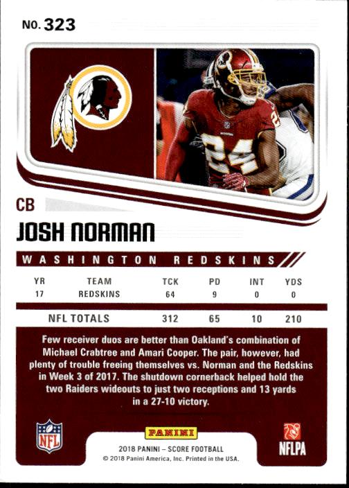 2018 Score #323 Josh Norman