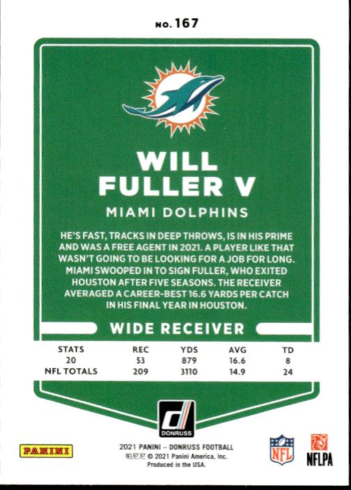 2021 Donruss #167 Will Fuller V